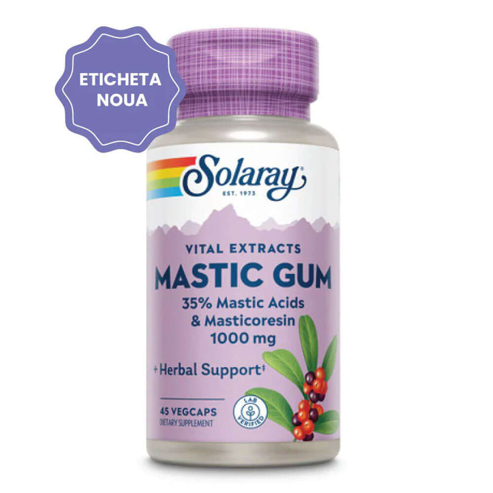 Mastic Gum 500 mg Solaray, 45 capsule, Secom : Farmacia Tei online