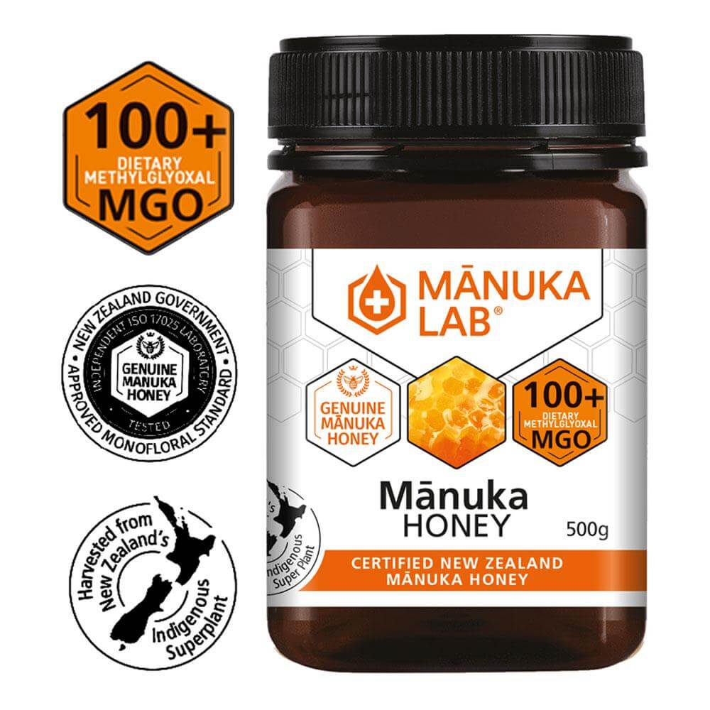 Miere de Manuka MANUKA LAB, MGO 100+ Noua Zeelanda, 500 g, naturala - Default