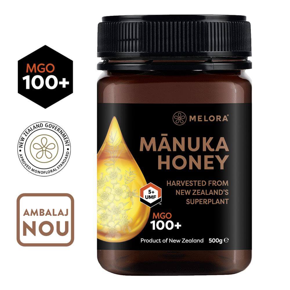 Miere de Manuka Melora, MGO 100+ (UMF 5) Noua Zeelanda, 500 g, naturala - Default
