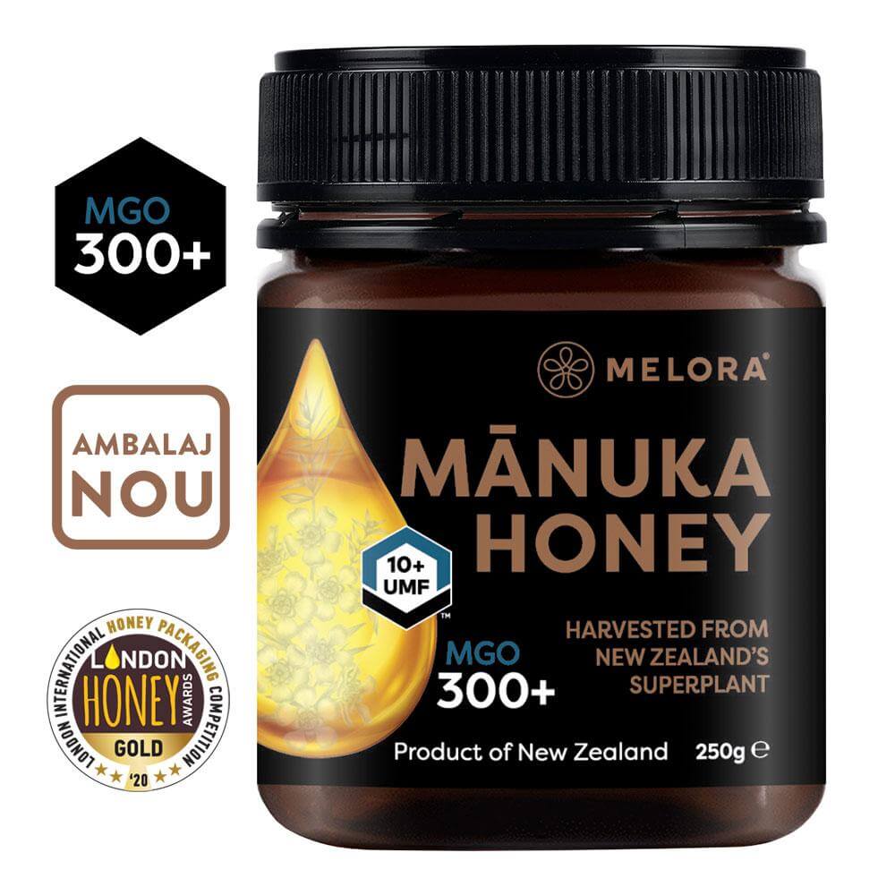 Miere de Manuka MELORA, MGO 300+ (UMF 10+) Noua Zeelanda, 250 g, naturala - Default