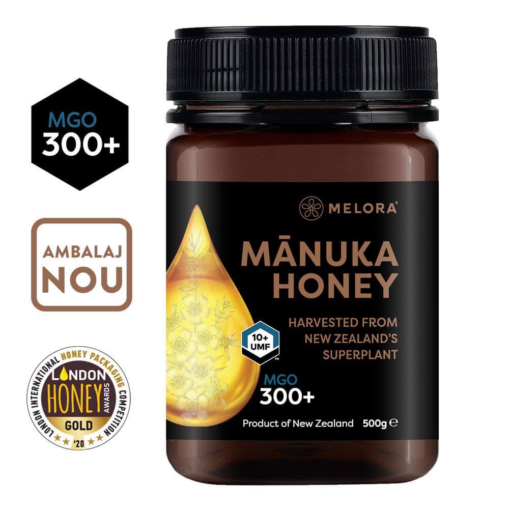 Miere de Manuka MELORA, MGO 300+ (UMF10+) Noua Zeelanda, 500 g, naturala - Default