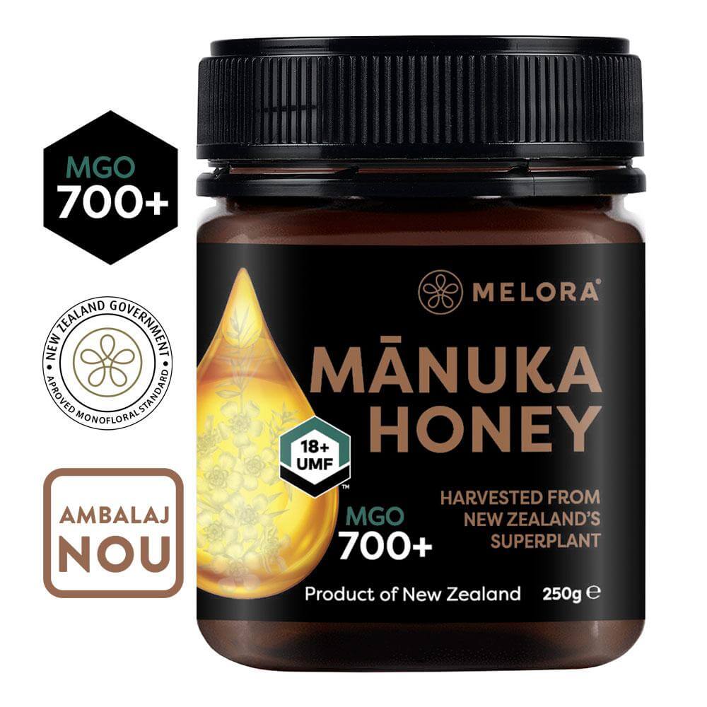 Miere de Manuka Melora, MGO 700+ (UMF 18) Noua Zeelanda, 250 g, naturala - Default