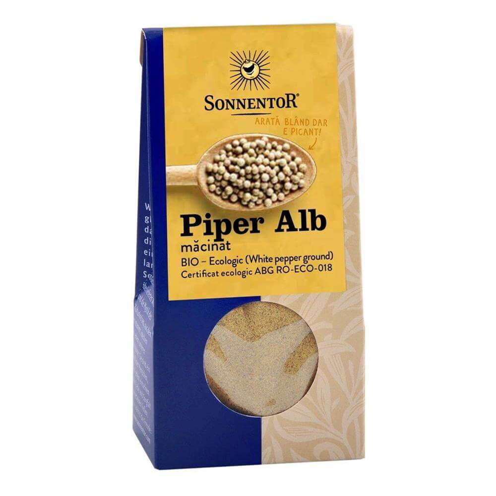 Piper Alb macinat Sonnentor, bio, 35 g