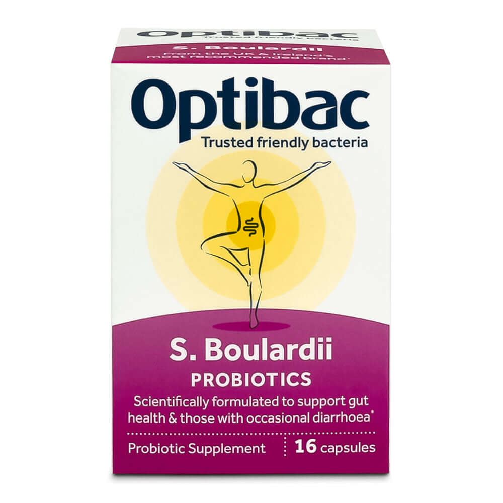 Probiotic Saccharomyces Boulardii Optibac, 16 capsule, natural