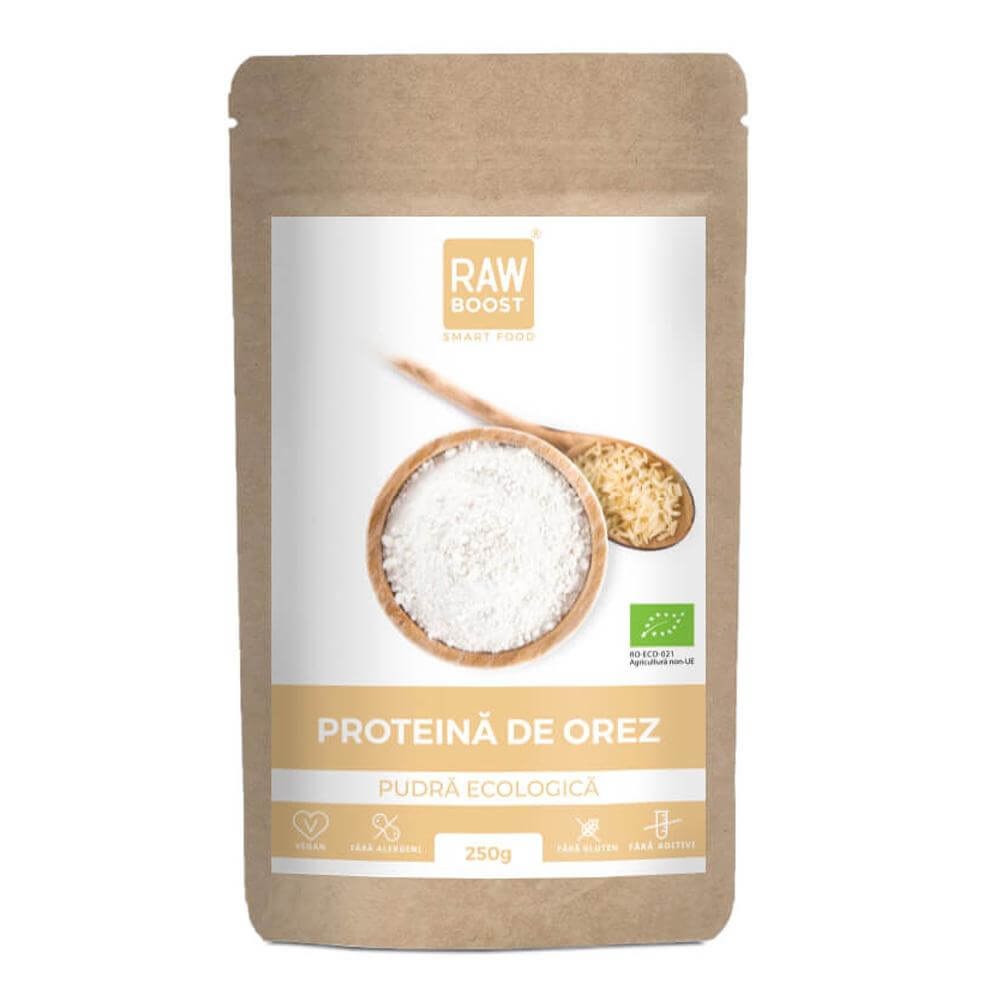 Proteina de orez RawBoost, bio, 250 g