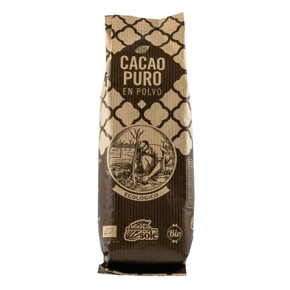 Pudra de cacao pura Chocolates Sole, bio, 150g