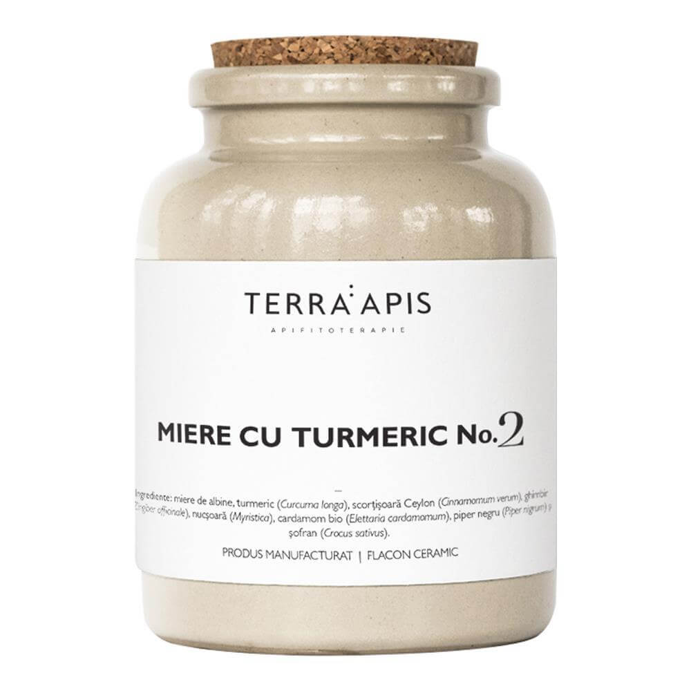 Miere cu Turmeric No. 2 Terra Apis, 400 g, natural