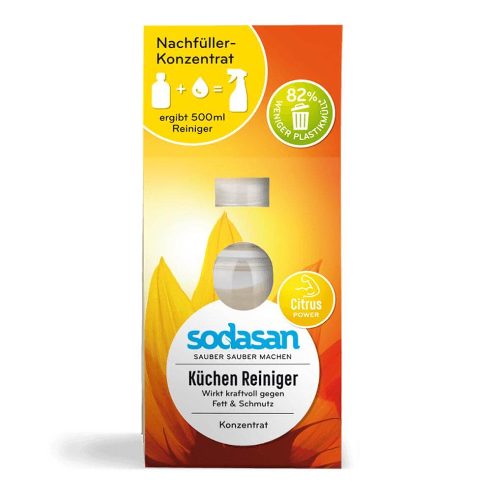 Solutie de curatare concentrata pentru bucatarie Sodasan, bio, 100 ml