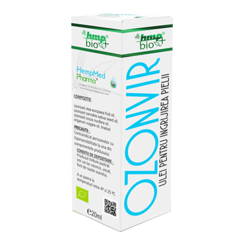 Ulei ozonat antifungic Ozonvir HempMed Pharma, 20ml, natural