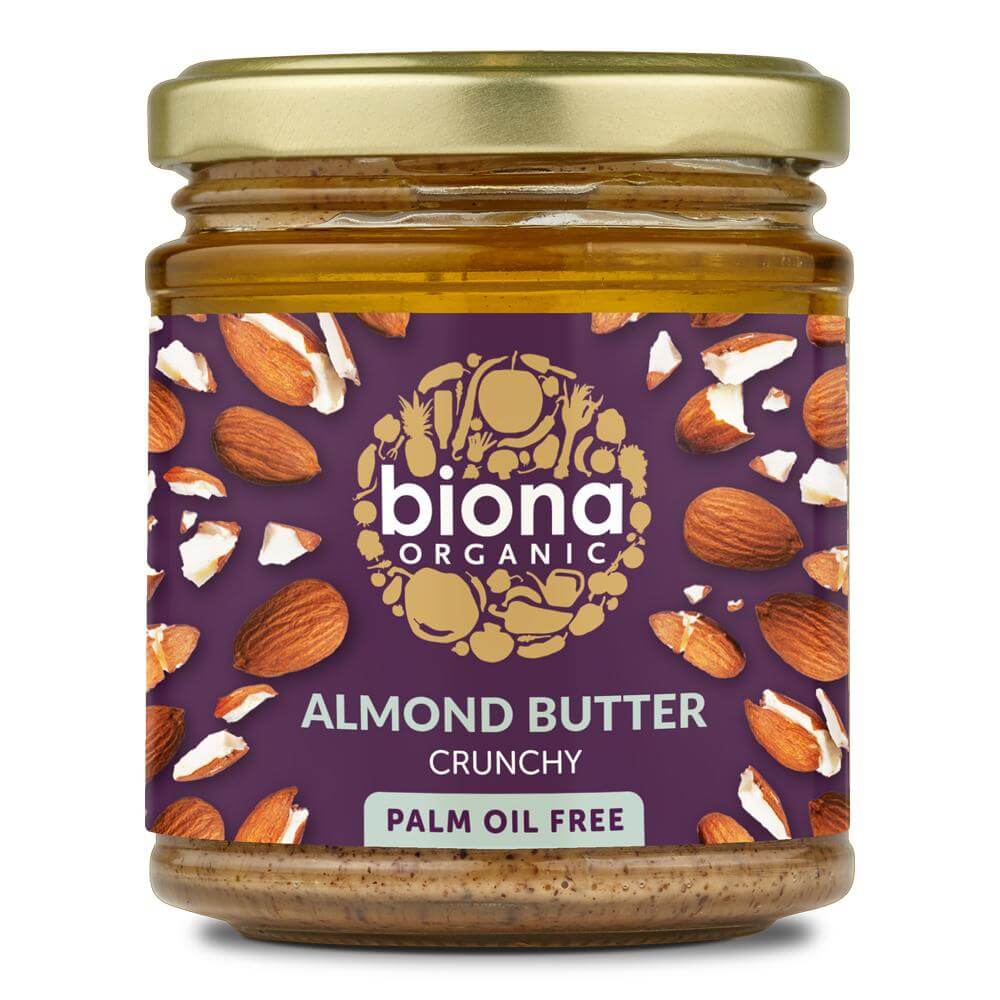 Crema de migdale crunchy Biona, bio, 170 g