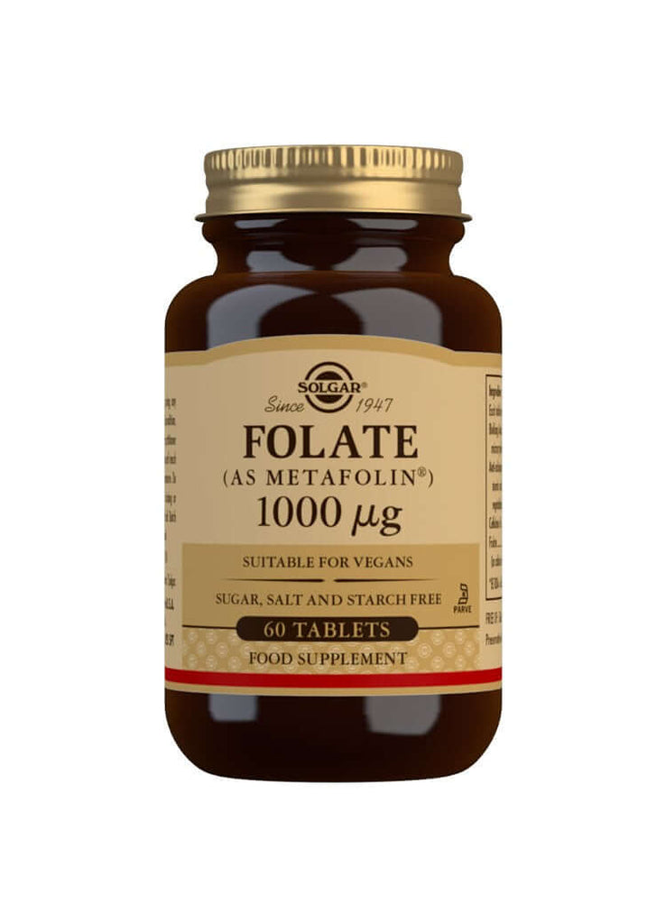 Folate (Metafolin) 1000 mg 60 tablete Solgar, natural